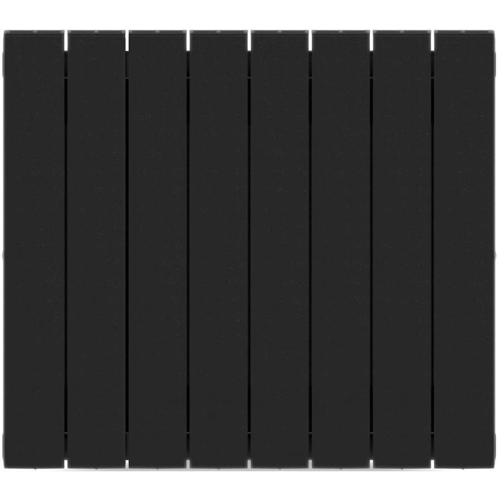 Биметаллический радиатор отопления Rifar Supremo 500 боковое подключение 8 секций антрацит