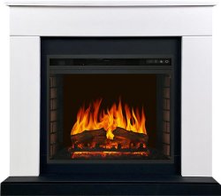 Каминокомплект Royal Flame Bergen 23 CRM (Разборный) с очагом Vision 23 EF LED FX белый с черным