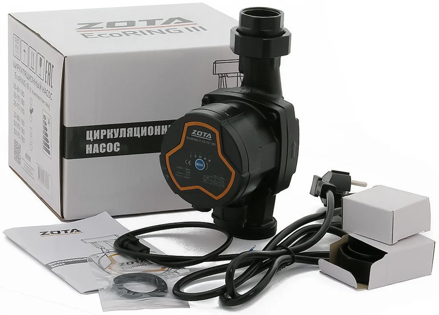 Циркуляционный насос Zota EcoRING III 25/70 180 с гайками