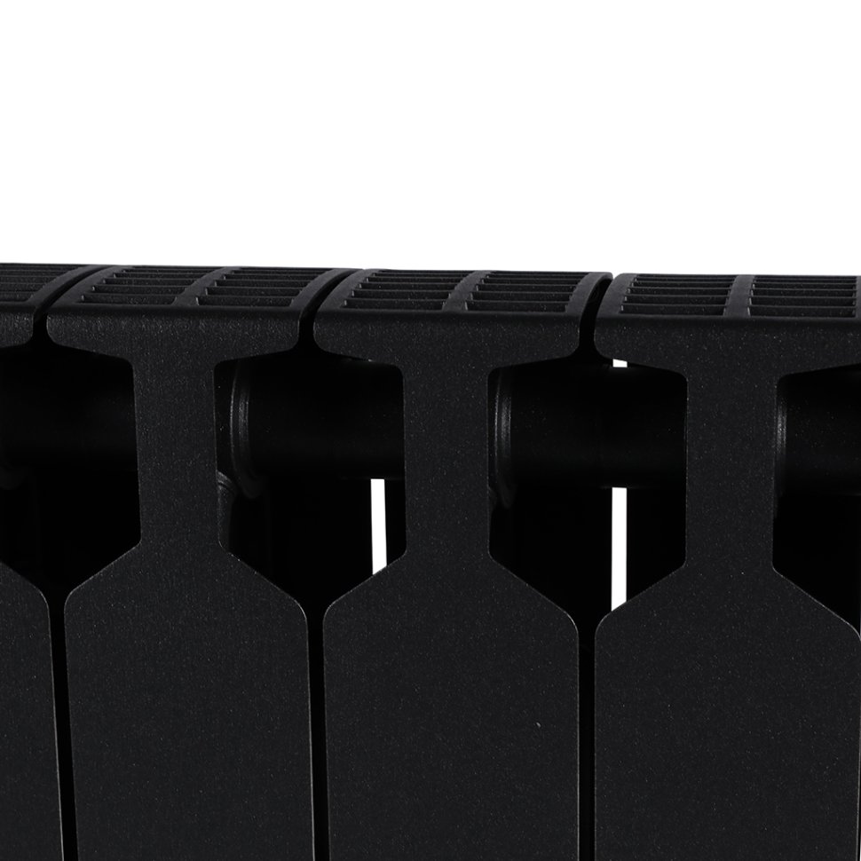 Биметаллический радиатор отопления Rifar Supremo Ventil SVR 350 10 секций нижнее правое подключение антрацит