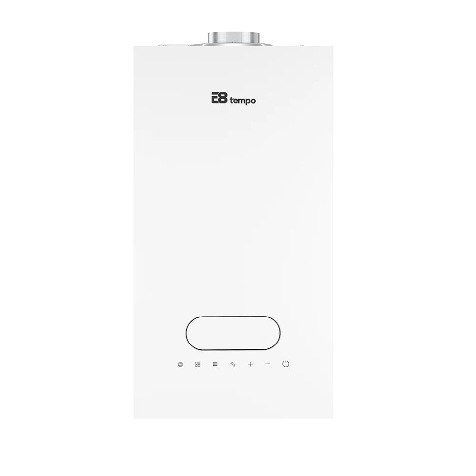 Настенный газовый котел E8 tempo GMB24V (белая стеклянная панель)