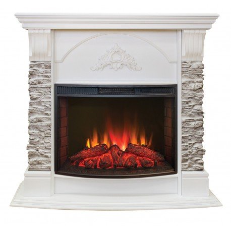 Каминокомплект RealFlame Athena 25/25,5 WT с очагом Evrika 25,5 LED