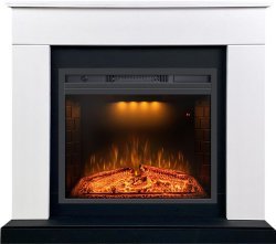 Каминокомплект Royal Flame Bergen 23 CRM (Разборный) с очагом Emerald 23 белый с черным