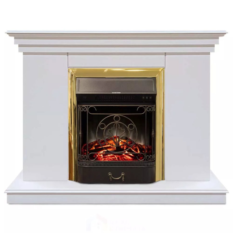 Каминокомплект Хорошие Камины Марс с очагом RealFlame Majestic Lux BR S белый