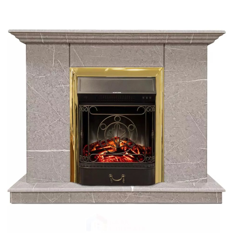 Каминокомплект Хорошие Камины Марс с очагом RealFlame Majestic Lux BR S мрамор