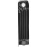 Биметаллический радиатор отопления Stout Titan Ventil 350 6 секций нижнее правое подключение графит RAL 7024