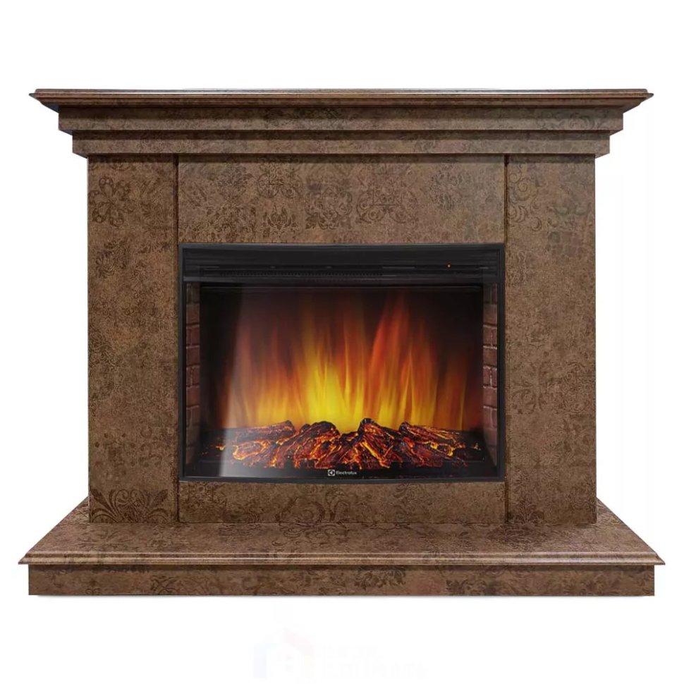 Каминокомплект Хорошие Камины Марс с очагом Electrolux Sphere Plus EFP/P-2720RLS мокко