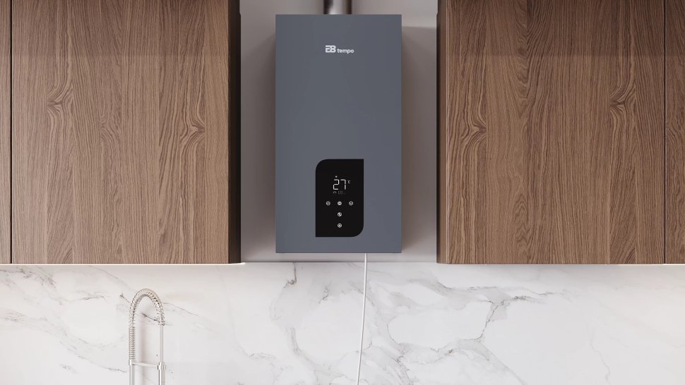 Настенный газовый котел E8 tempo GHB24W (серая металлическая панель)