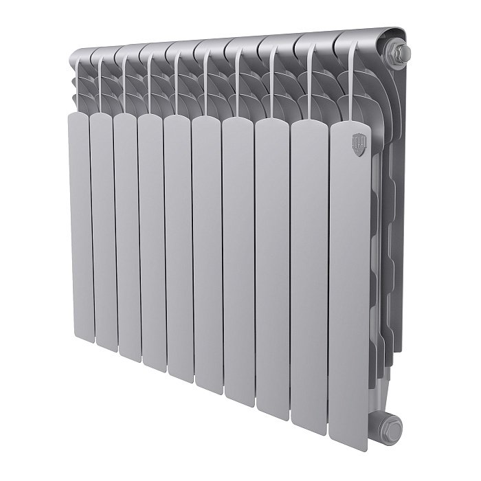Биметаллический радиатор отопления Royal Thermo Revolution Bimetall 500 2.0 10 секций Silver Satin