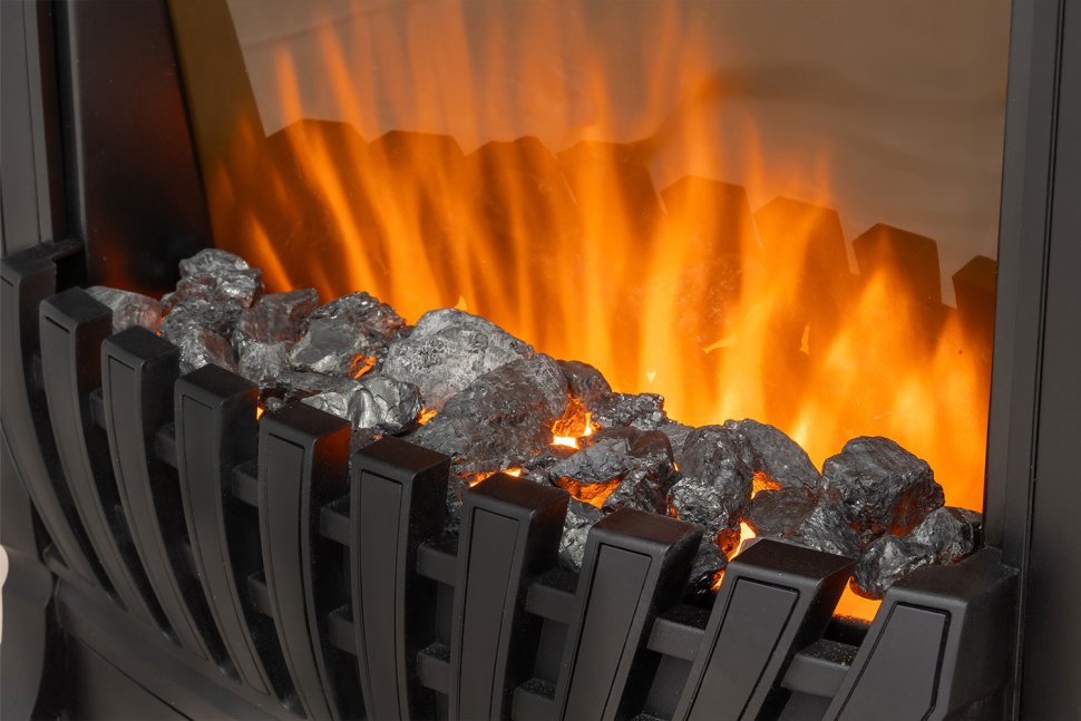 Каминокомплект Royal Flame California STD CRM (Разборный) с очагом Aspen Black санд смоук