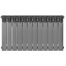 Биметаллический радиатор отопления Stout Titan Ventil 500 12 секций графит RAL 7024