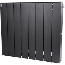 Биметаллический радиатор отопления Rifar Supremo Ventil SVR 500 8 секций нижнее правое подключение антрацит