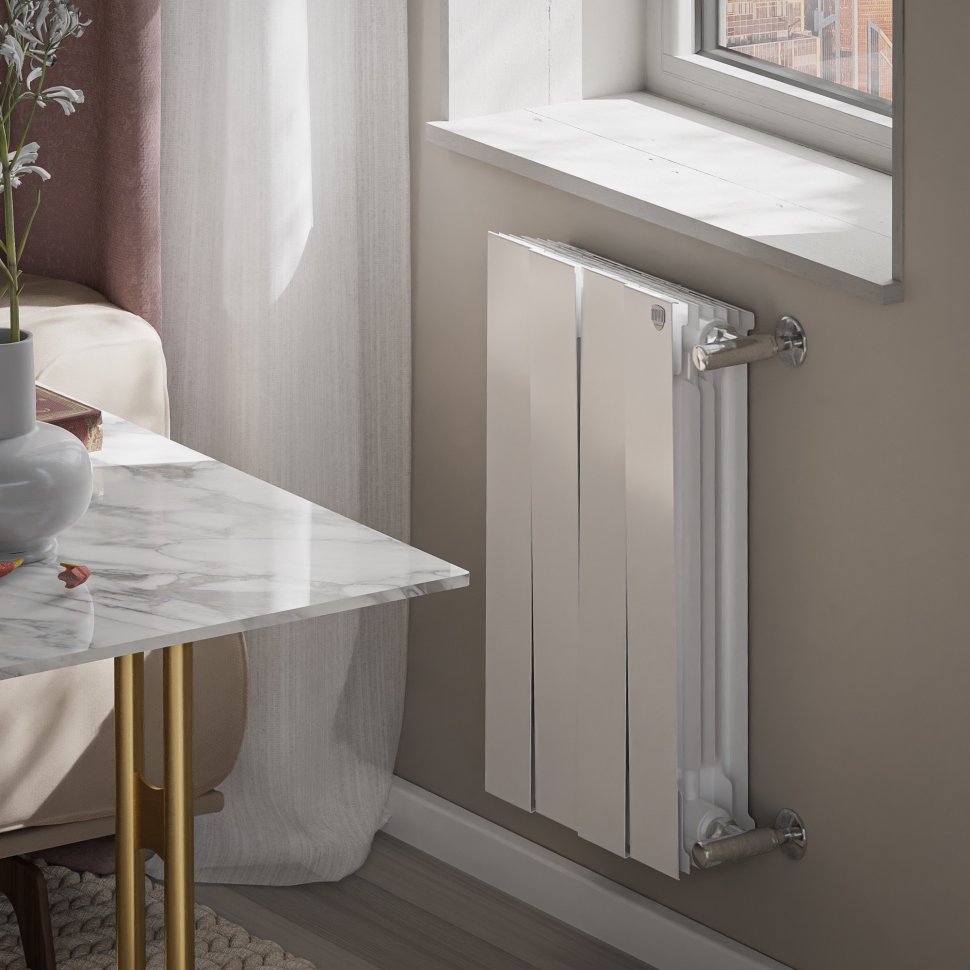 Биметаллический радиатор отопления Royal Thermo PianoForte 500 белый 4 секции