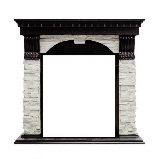 Портал Dimplex Dublin Classic арочный сланец белый