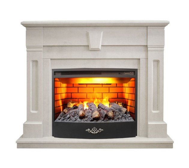 Каминокомплект RealFlame Kellie 25.5/26 WT с очагом 3D Firestar 25.5