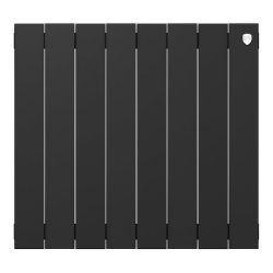 Биметаллический радиатор отопления Royal Thermo PianoForte 500 черный 8 секций