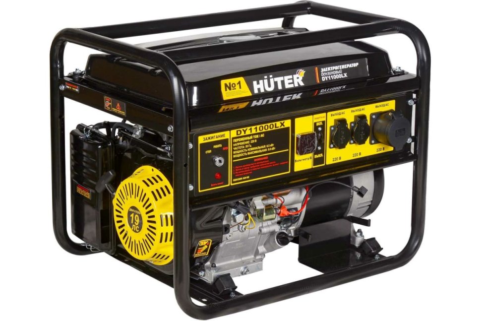 Бензиновый электрогенератор Huter DY11000LX