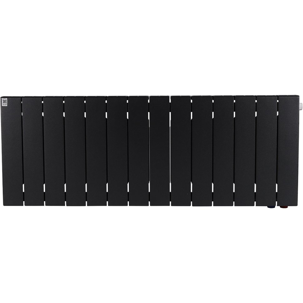 Биметаллический радиатор отопления Rifar Supremo Ventil SVR 350 14 секций нижнее правое подключение антрацит