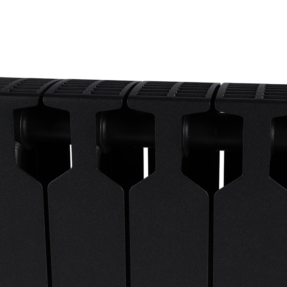 Биметаллический радиатор отопления Rifar Supremo Ventil SVR 350 14 секций нижнее правое подключение антрацит