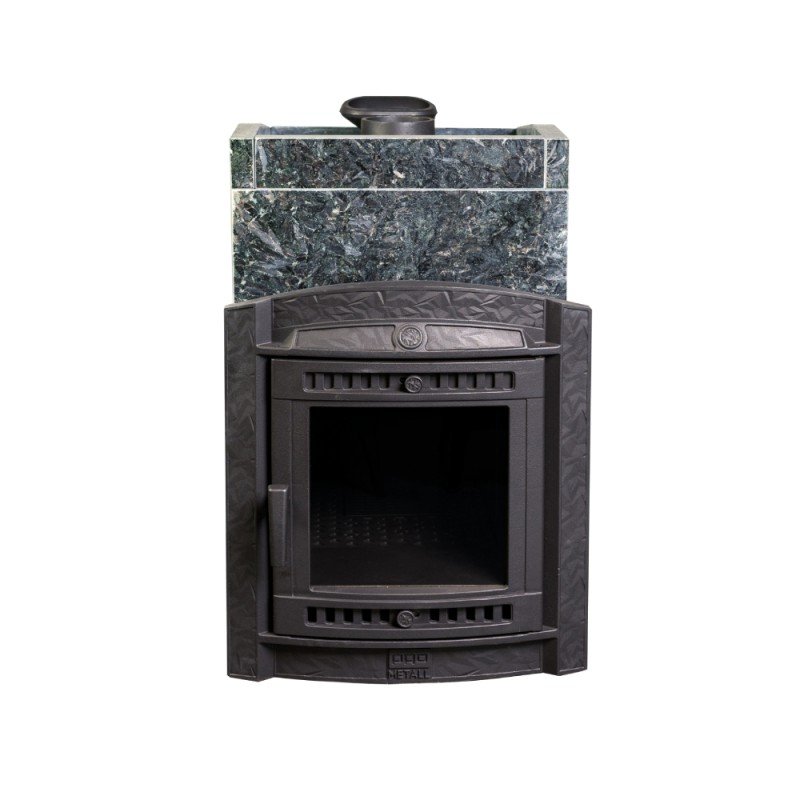 Печь банная PROMetall Атмосфера L в облицовке Пироксенит+Корзина