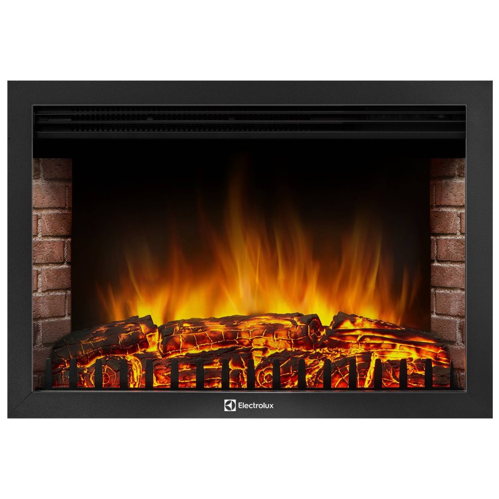Каминокомплект Firelight Bianco 30 с очагом Electrolux EFP/P-3020LS черная эмаль