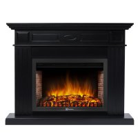 Каминокомплект Firelight Bianco 30 с очагом Electrolux EFP/P-3020LS черная эмаль