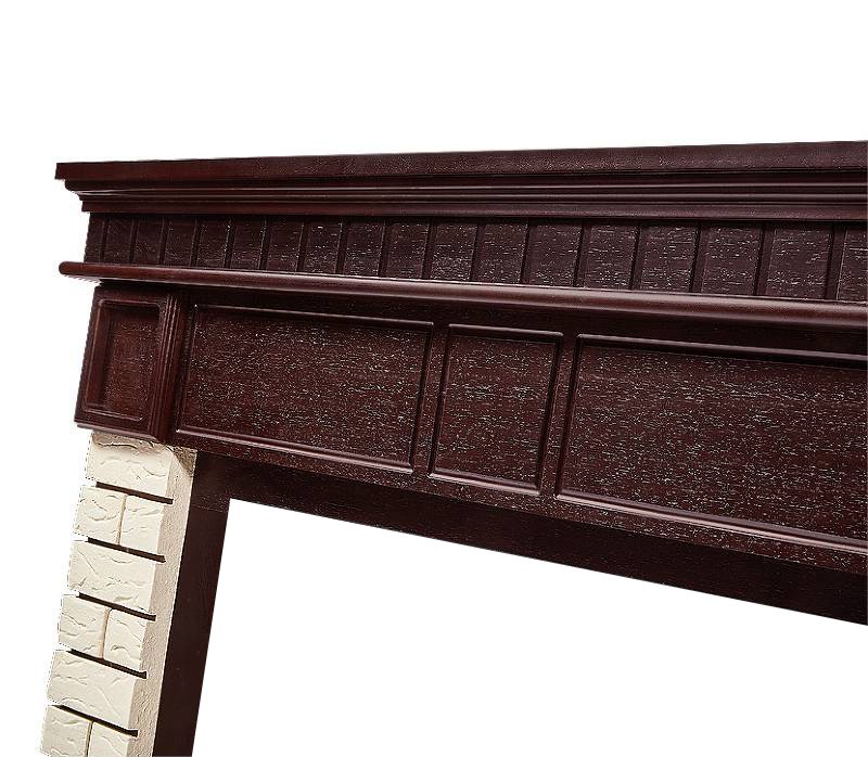 Портал Firelight Bricks 30 камень бежевый/шпон темный дуб