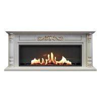 Встроенный портальный биокамин SteelHeat Oxford Long стекло