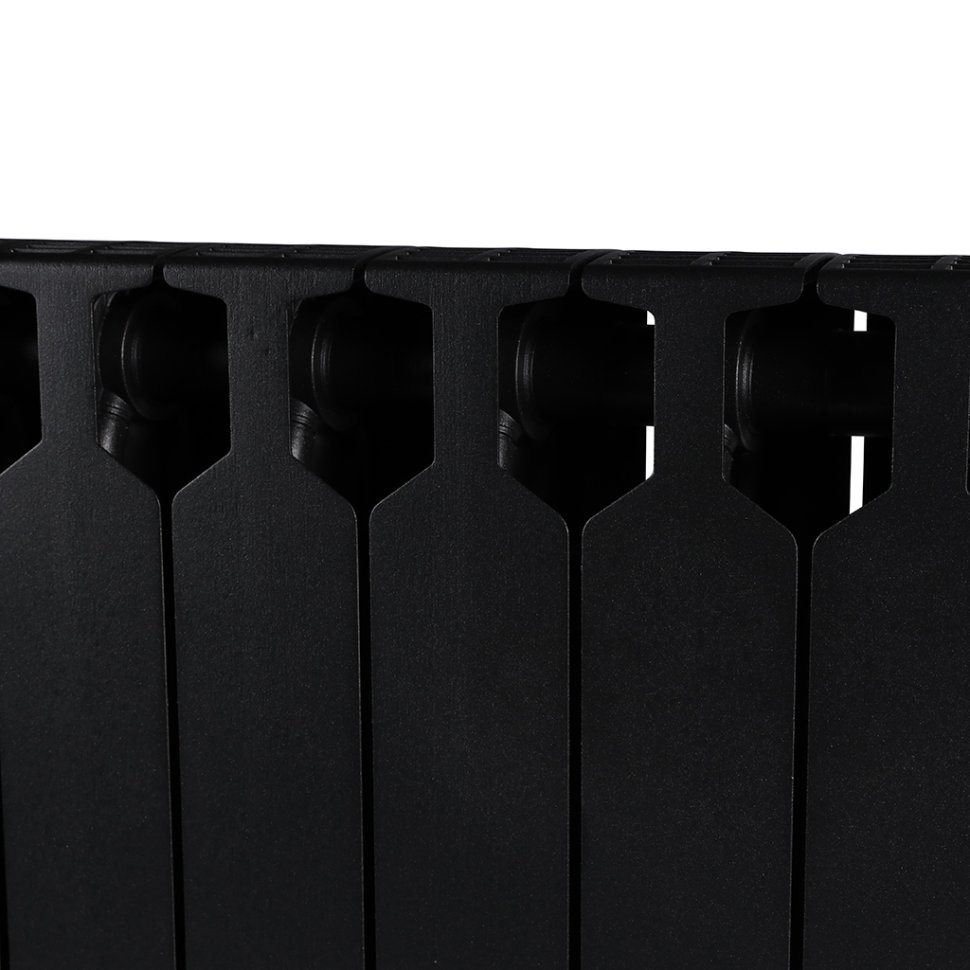 Биметаллический радиатор отопления Rifar Supremo Ventil SVR 500 12 секций нижнее правое подключение антрацит