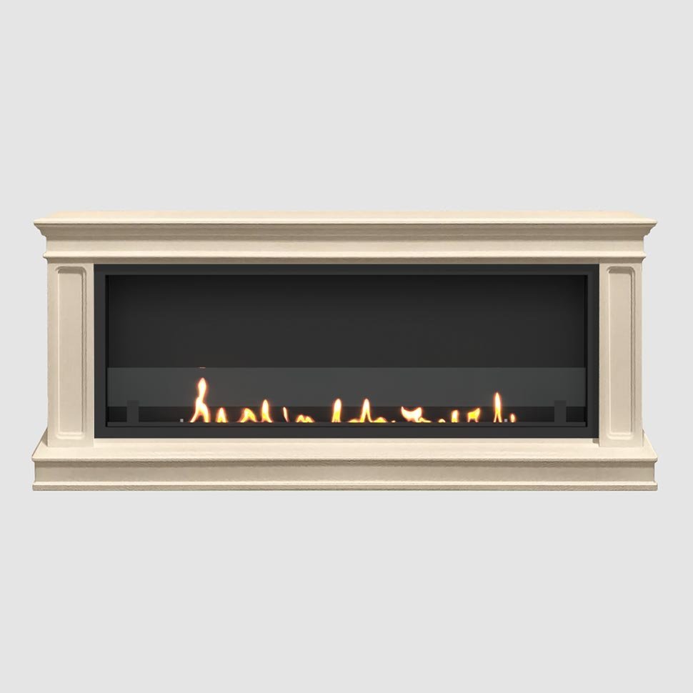 Встроенный портальный биокамин SteelHeat Raimond Long стекло