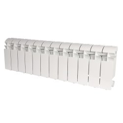 Радиатор алюминиевый Global VOX-R 200 12 секций боковое подключение белый RAL 9010