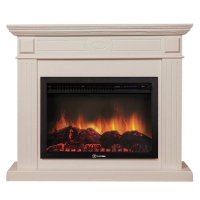 Каминокомплект Firelight Bianco 30 с очагом Electrolux EFP/P-3020LS N шпон беленый дуб