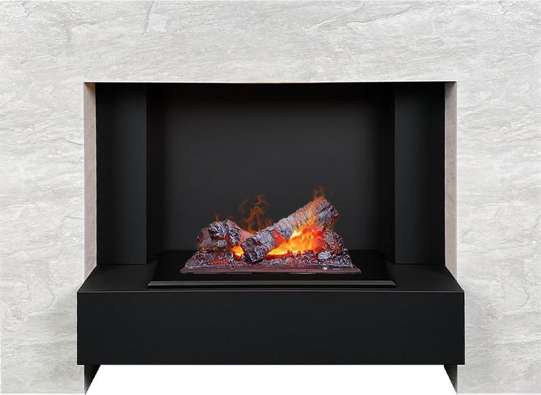 Каминокомплект Dimplex Tokyo с очагом Cassette 400 NH скол камня лайт