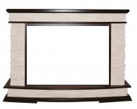 Портал Interflame Памир сланец коньячный дуб под очаг Panoramic 33W LED FX