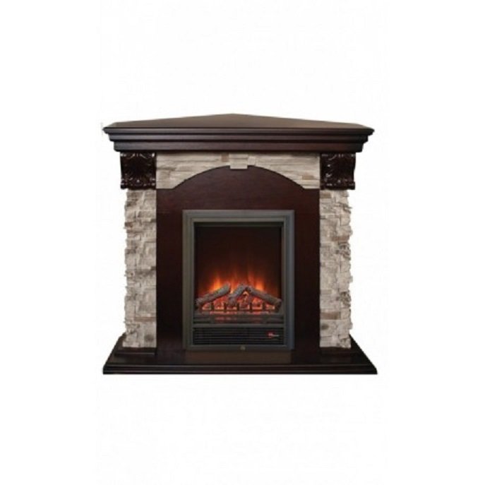 Каминокомплект RealFlame Dublin ROCK Corner STD/EUG AO с очагом Eugene