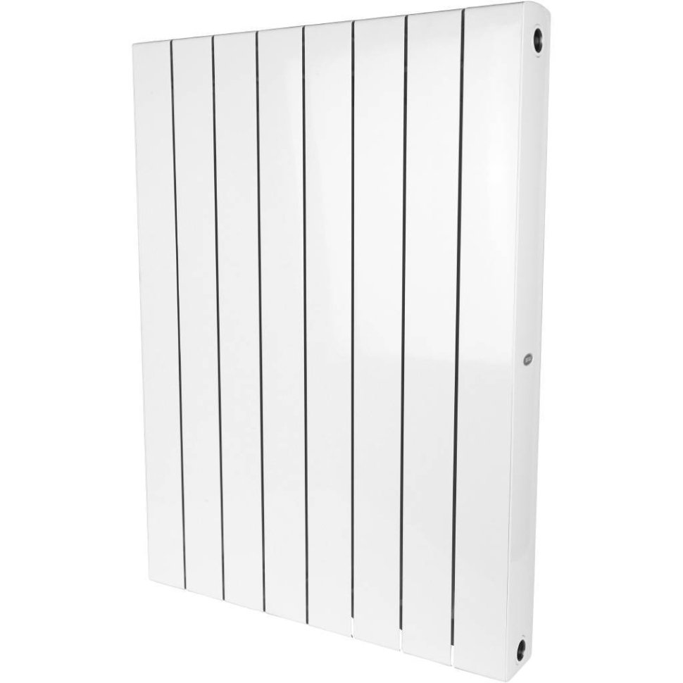 Биметаллический радиатор отопления Rifar Supremo 800 боковое подключение 9 секций белый RAL 9016