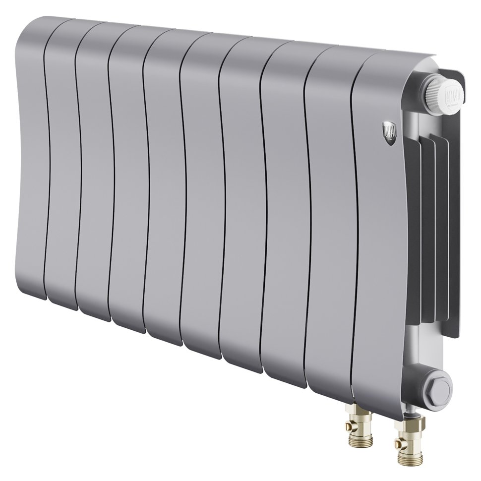 Биметаллический радиатор отопления Royal Thermo Infinity 300 Silver Satin VR80 10 секций