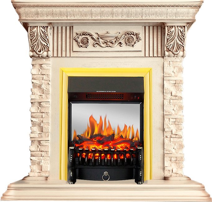 Каминокомплект Royal Flame Luxemburg с очагом Fobos FX M Brass