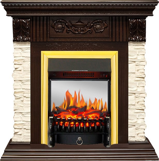 Каминокомплект Royal Flame Luxemburg с очагом Fobos FX M Brass