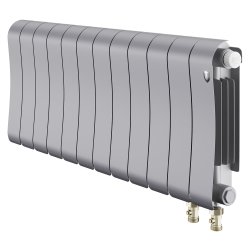 Биметаллический радиатор отопления Royal Thermo Infinity 300 Silver Satin VR80 12 секций