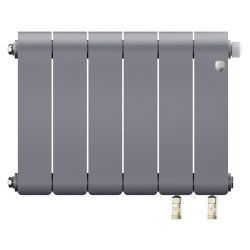 Биметаллический радиатор отопления Royal Thermo Infinity 300 Silver Satin VR80 6 секций