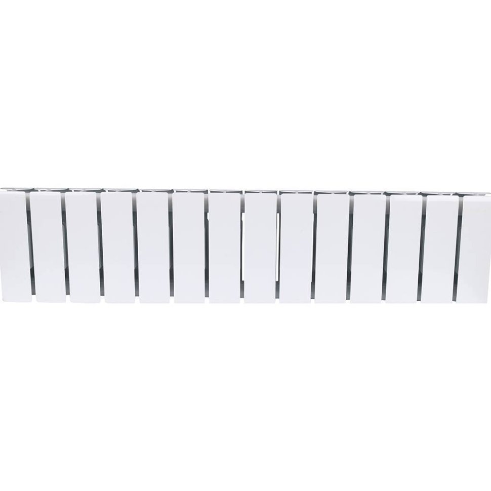 Биметаллический радиатор отопления Rifar Base 200 боковое подключение 14 секций белый RAL 9016