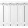 Биметаллический радиатор отопления Rifar Monolit 500 боковое подключение 8 секций белый RAL 9016
