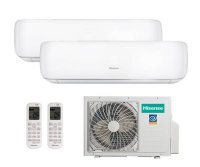 Мульти сплит-система на 2 комнаты 25+25 м2 Hisense AMW2-14U4RGC/2*AMS-09UW4RVETG00 Premium Design Super DC Inverter
