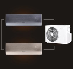 Мульти сплит-система на 2 комнаты 35+35 м2 AURUS ADI/in-12HN8/BLACK+ADI/in-12HN8/GOLD/ADMI/out-24H3N8 D Series