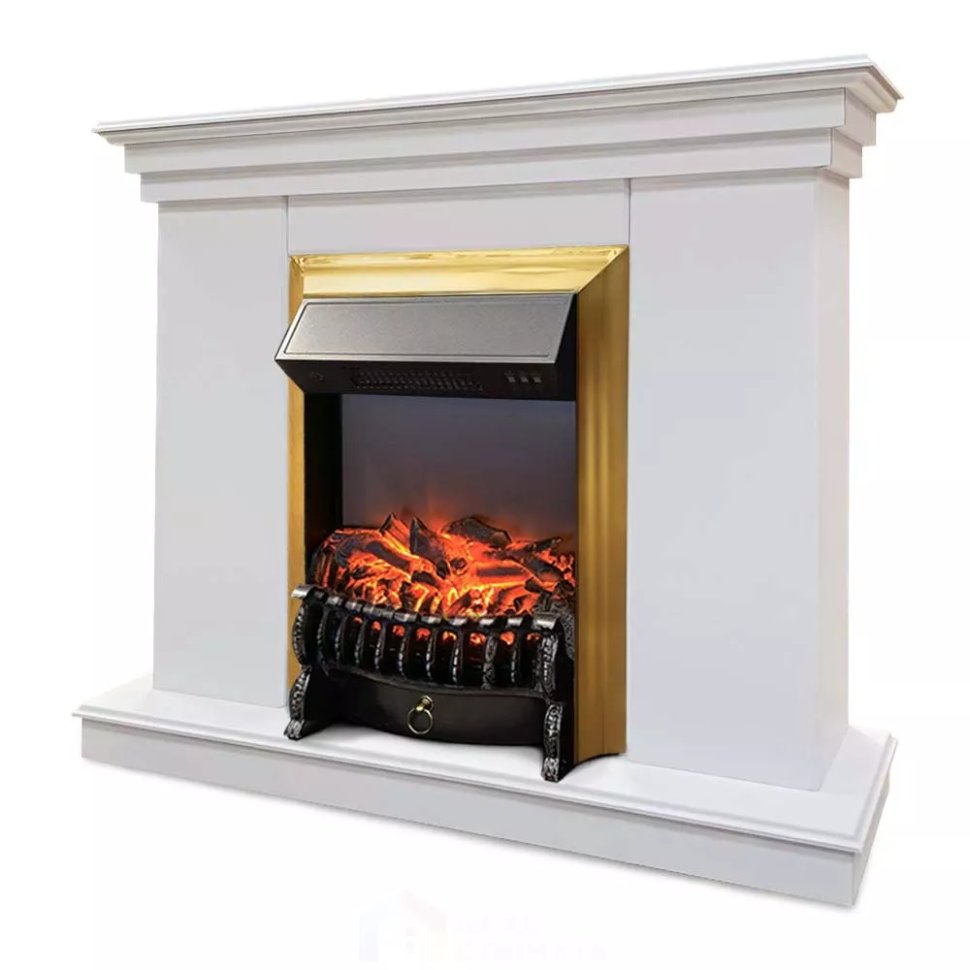 Каминокомплект Хорошие Камины Марс с очагом RealFlame Fobos Lux BR S белый
