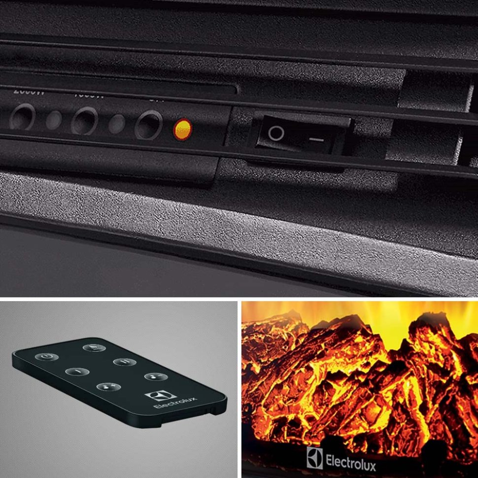 Каминокомплект Хорошие Камины Юпитер с очагом Electrolux Sphere Plus EFP/P-2720RLS сосна